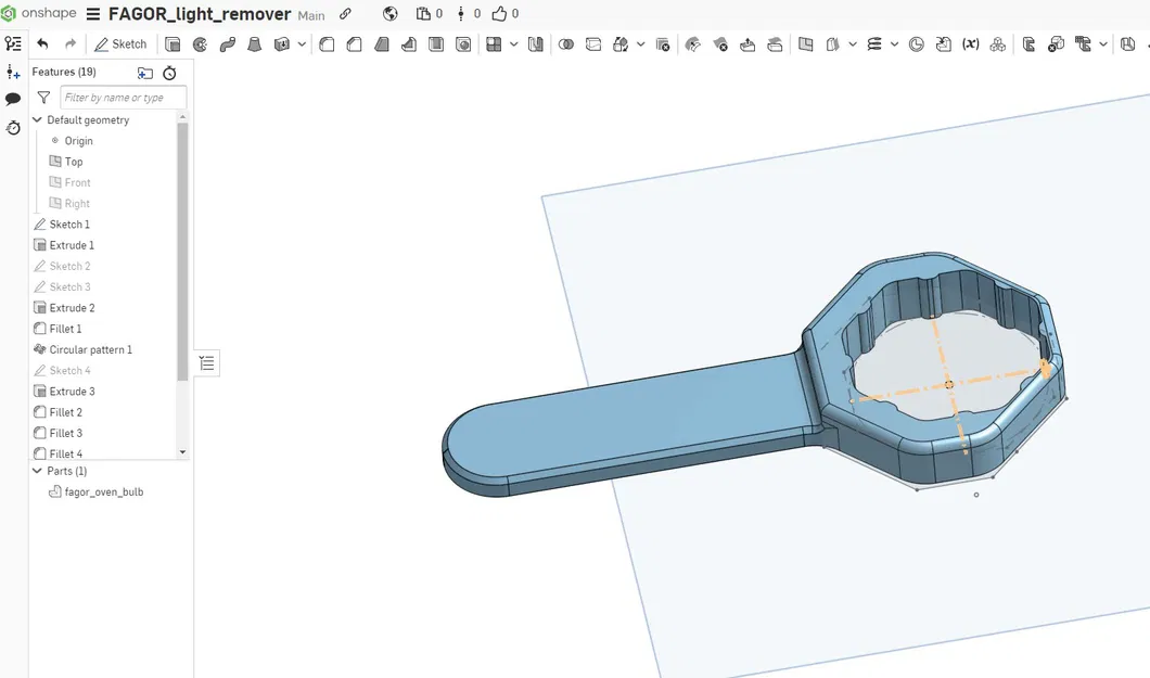 Dụng Cụ Tháo Nắp Đèn Lò Nướng FAGOR - BOSCH (Thay Bóng Đèn) - Image 5