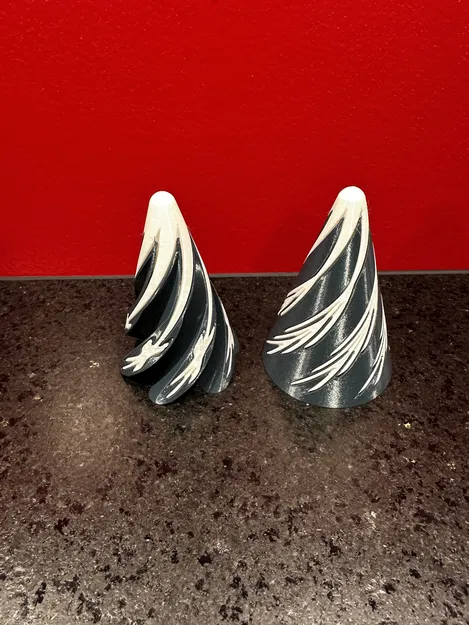 Mô hình bông tuyết Giáng sinh xoắn ốc xuyên suốt - Image 1