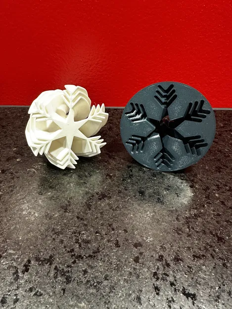 Mô hình bông tuyết Giáng sinh xoắn ốc xuyên suốt - Image 7