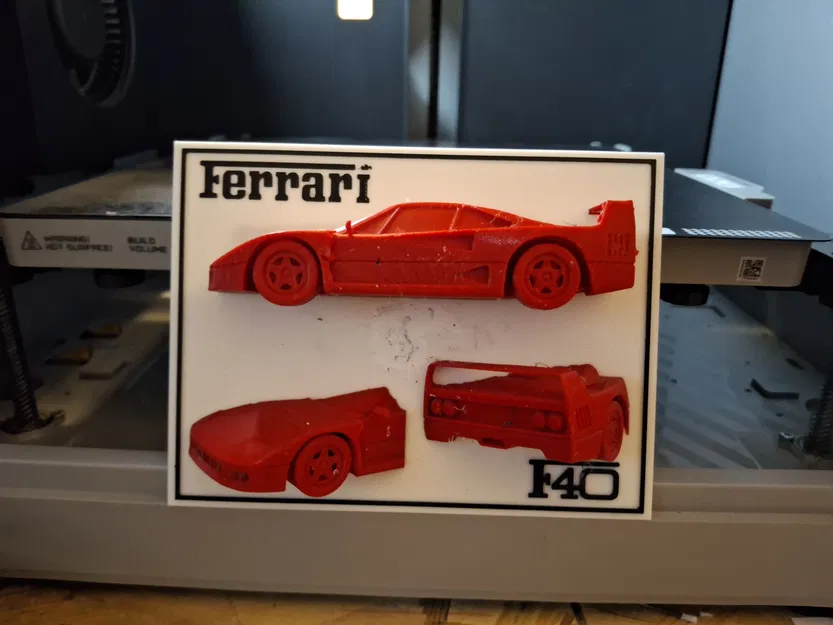 Mô hình 3D Ferrari F40 - Xe Thể Thao Huyền Thoại - Image 1