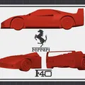 Mô hình 3D Ferrari F40 - Xe Thể Thao Huyền Thoại - Thumbnail 2
