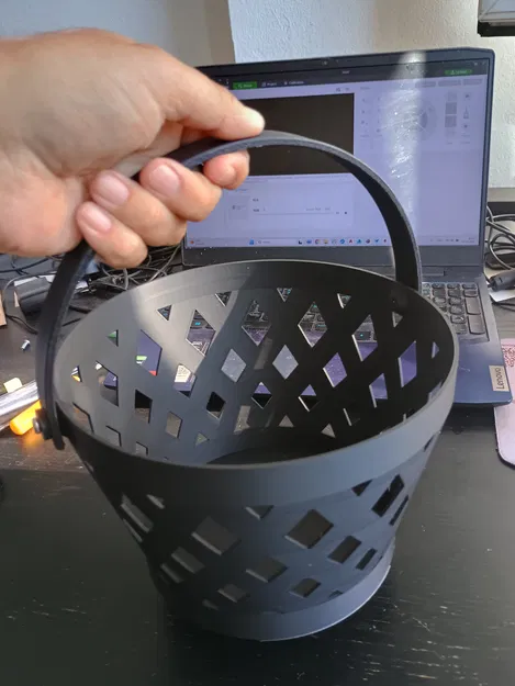 Rổ tròn có tay cầm cho bé - Dễ in, có 2 phiên bản - Image 1