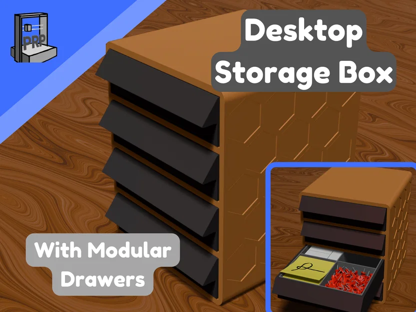Hộp Lưu Trữ Để Bàn (Có Ngăn Kéo Mô-đun) - Image 1