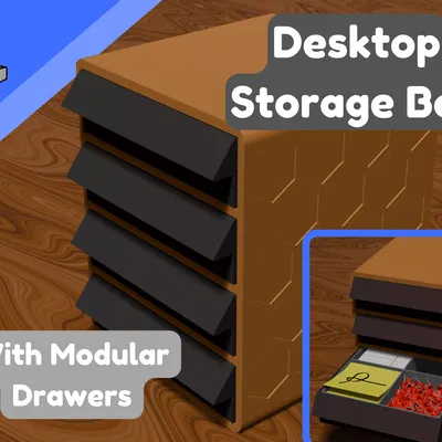 Hộp Lưu Trữ Để Bàn (Có Ngăn Kéo Mô-đun)