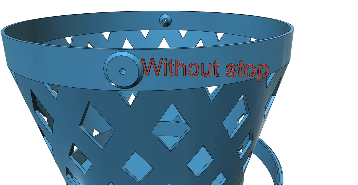 Rổ tròn có tay cầm cho bé - Dễ in, có 2 phiên bản - Image 8