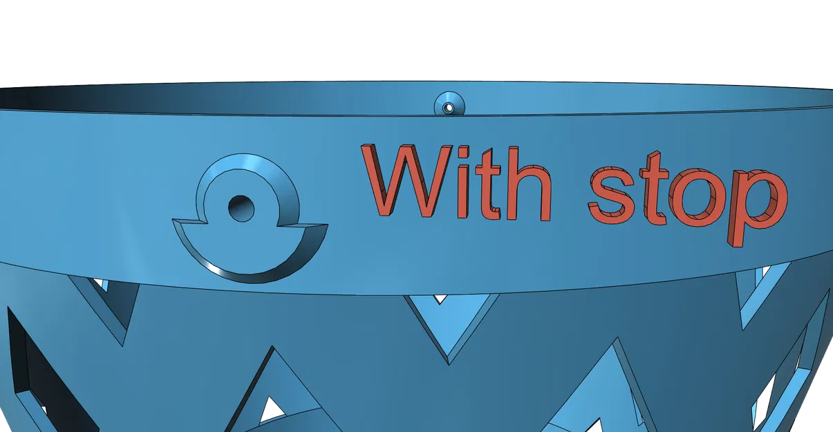 Rổ tròn có tay cầm cho bé - Dễ in, có 2 phiên bản - Image 9