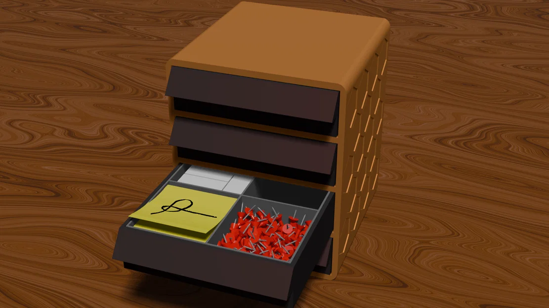 Hộp Lưu Trữ Để Bàn (Có Ngăn Kéo Mô-đun) - Image 2