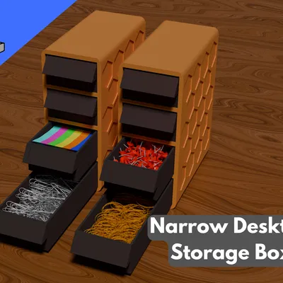 Hộp Lưu Trữ Bàn Làm Việc Hẹp