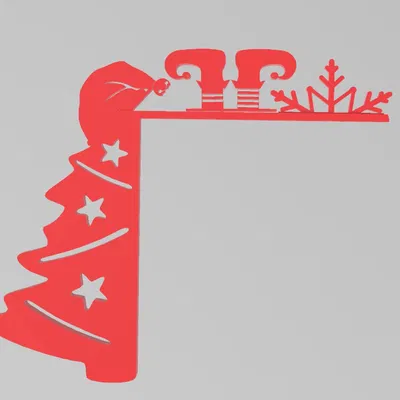 Elip Góc Cửa Giáng Sinh Tuyết