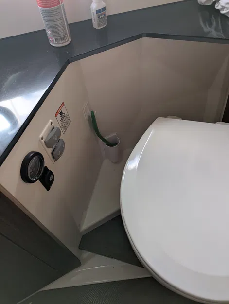 Giá đỡ cọ toilet/cọ rửa chén cho thuyền/caravan - Image 1