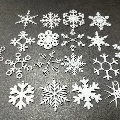 Bộ Sưu Tập Bông Tuyết Có Vòng Treo Nhỏ Để Trang Trí Cây Thông Noel