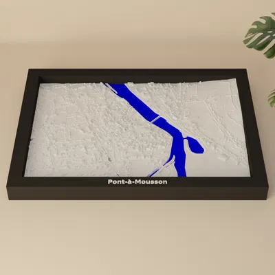 Mô hình thu nhỏ địa hình 3D Pont-à-Mousson, Pháp