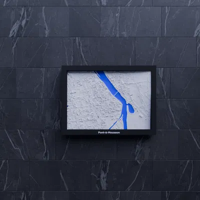 Mô hình thu nhỏ địa hình 3D Pont-à-Mousson, Pháp