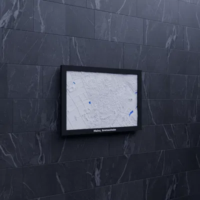 Mô hình thu nhỏ địa hình 3D Mainz, Bretzenheim, Đức