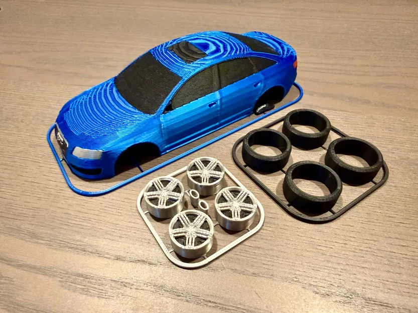 Audi RS6 Limousine Kit Card (Tỷ lệ 1:24) - Image 9