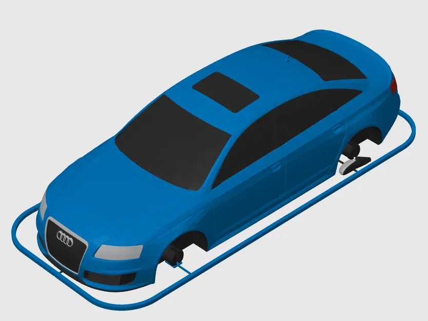 Audi RS6 Limousine Kit Card (Tỷ lệ 1:24) - Image 10