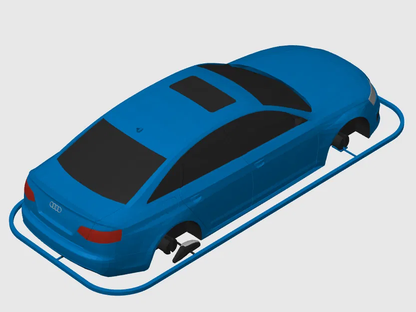 Audi RS6 Limousine Kit Card (Tỷ lệ 1:24) - Image 11