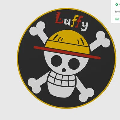 Đĩa Luffy One Piece 4 Màu