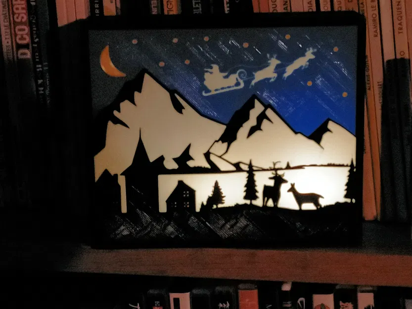 Khung cảnh Giáng Sinh Cho Hộp Đèn LED - Image 4