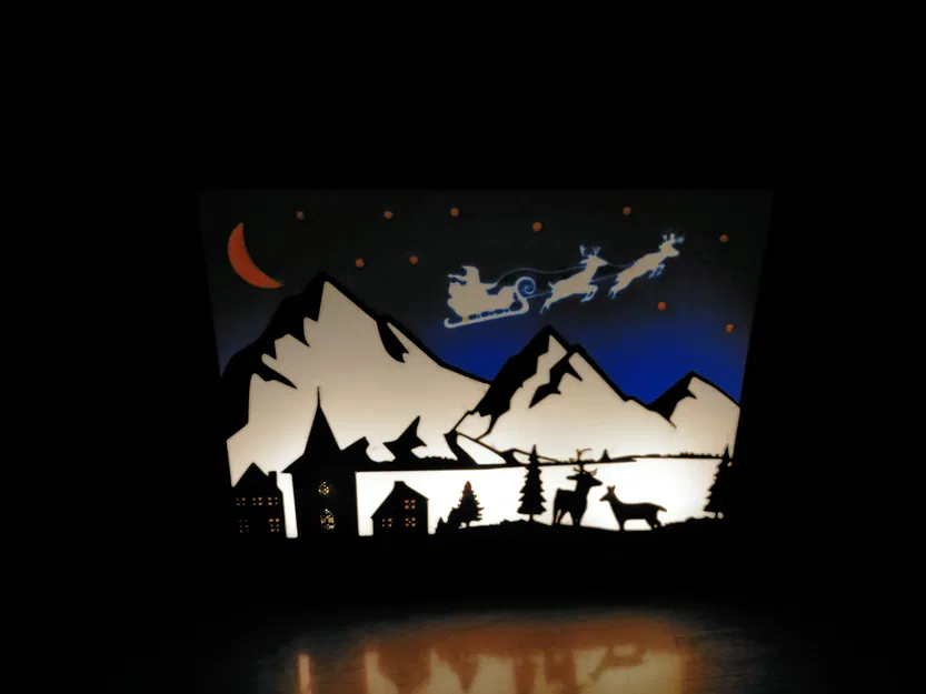 Khung cảnh Giáng Sinh Cho Hộp Đèn LED - Image 5