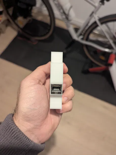 Giá Đỡ Đầu Nối RJ45 Module Ray DIN – Thiết Kế FreeCAD Tùy Chỉnh - Image 2