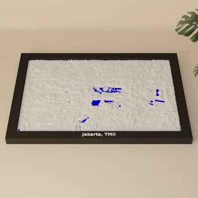 Mô hình thu nhỏ địa hình 3D Jakarta, TMII - Indonesia