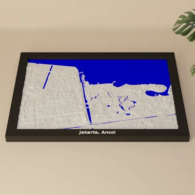 Mô hình thu nhỏ địa hình 3D Jakarta, Ancol - Indonesia