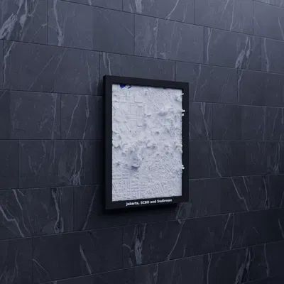 Jakarta, SCBD và Sudirman, Indonesia - Mô hình 3D thu nhỏ