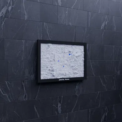 Mô hình 3D thu nhỏ Jakarta, Monas, Indonesia