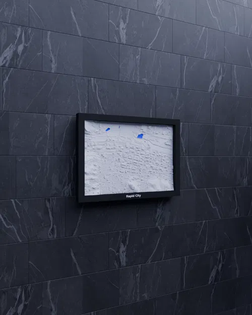 Mô hình địa hình 3D thu nhỏ của Rapid City, Hoa Kỳ - Image 4