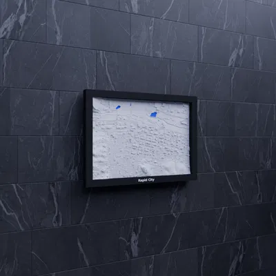 Mô hình địa hình 3D thu nhỏ của Rapid City, Hoa Kỳ