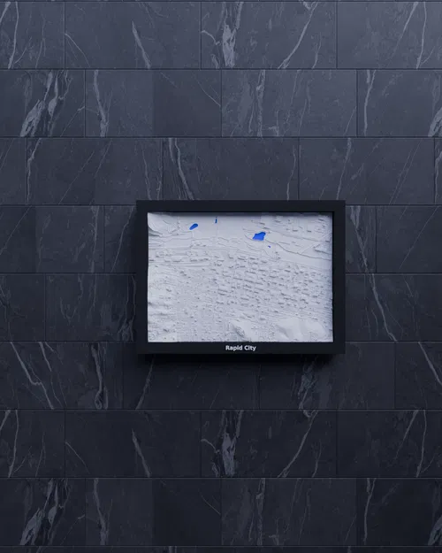 Mô hình địa hình 3D thu nhỏ của Rapid City, Hoa Kỳ - Image 5