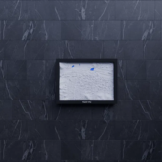 Mô hình địa hình 3D thu nhỏ của Rapid City, Hoa Kỳ - Image 6