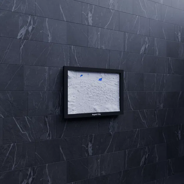 Mô hình địa hình 3D thu nhỏ của Rapid City, Hoa Kỳ - Image 7