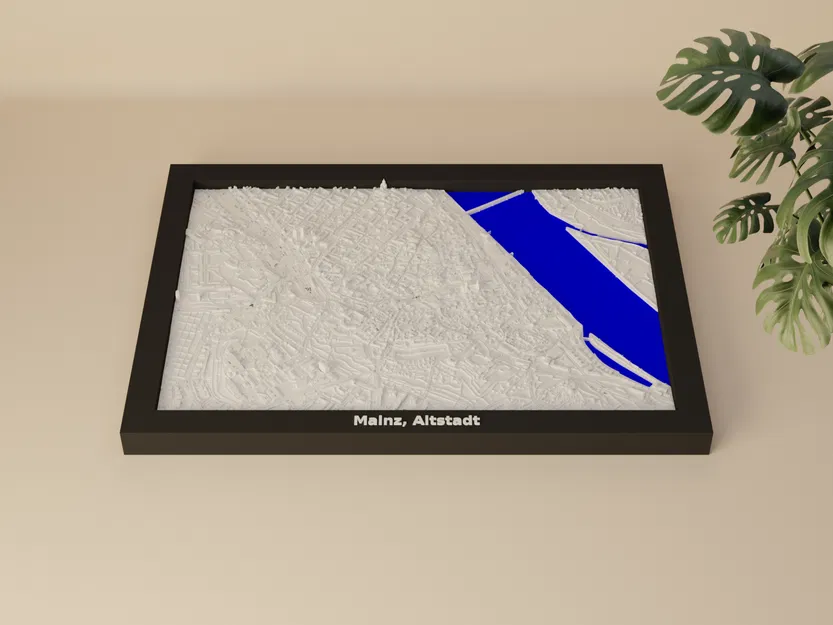 Mô hình thu nhỏ địa hình 3D Mainz, Altstadt, Đức - Image 1