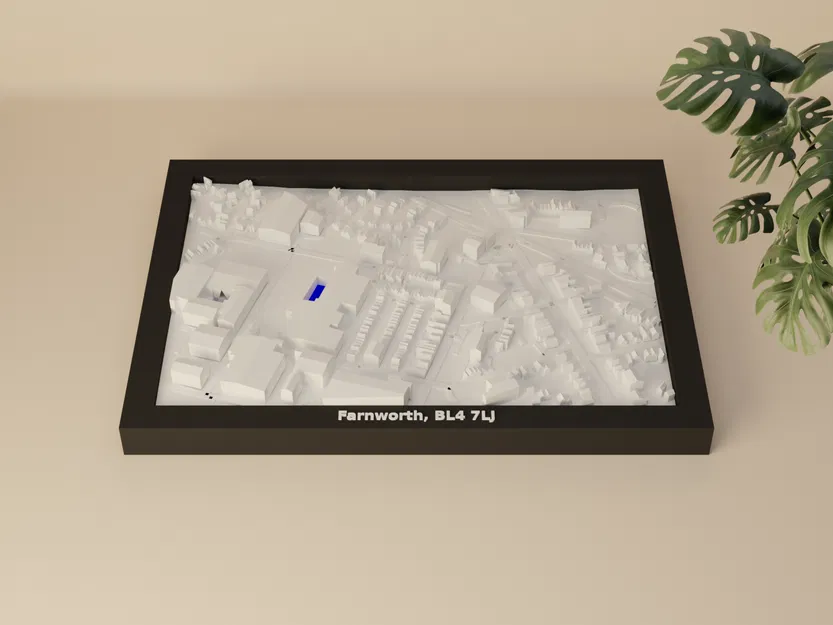 Mô hình 3D Địa hình Farnworth, BL4 7LJ, Vương quốc Anh - Image 2