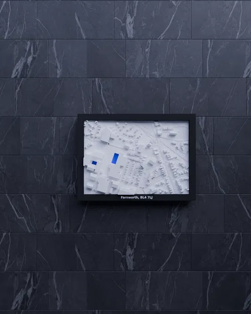 Mô hình 3D Địa hình Farnworth, BL4 7LJ, Vương quốc Anh - Image 4