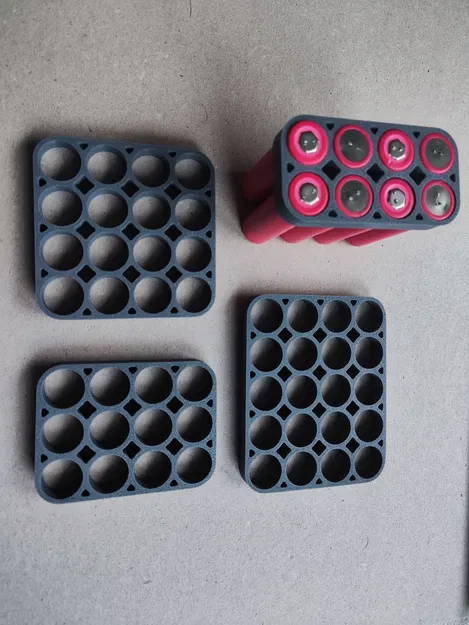 Bộ Giữ Pin 18650 4 Hàng | Kênh Dây (8-24 Cell) - Image 1