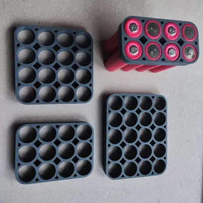 Bộ Giữ Pin 18650 4 Hàng | Kênh Dây (8-24 Cell)