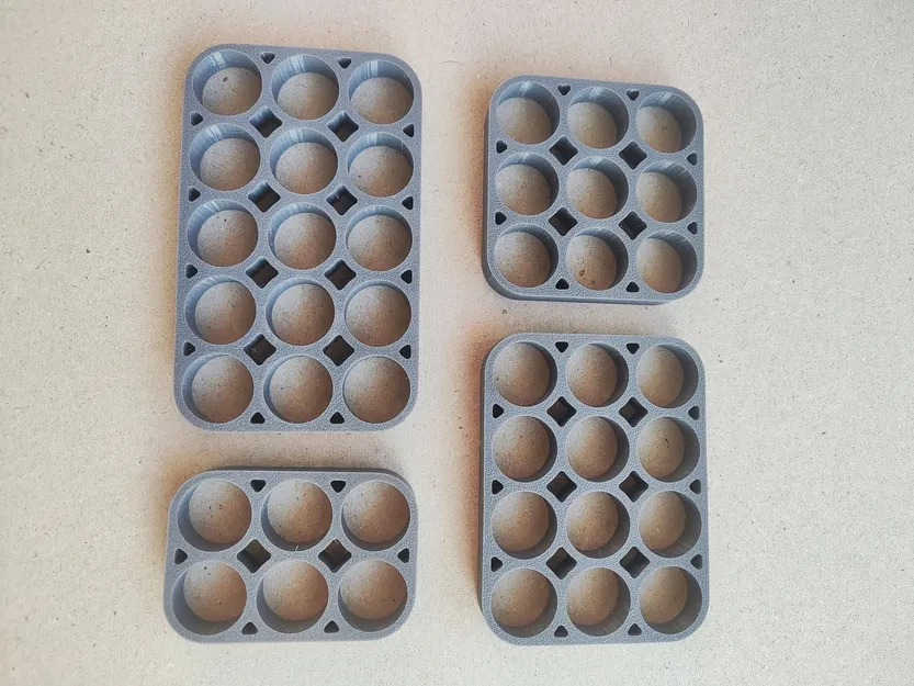 Bộ Giữ Pin 18650 Ba Hàng | Kênh Luồn Dây (6-18 Cell) - Image 2