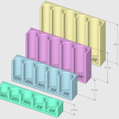 Chỗ đựng tiền xu EURO