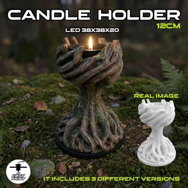Chân Nến LED Hình Cây - Image 1