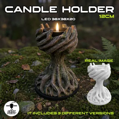 Chân Nến LED Hình Cây