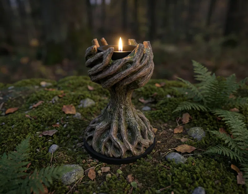 Chân Nến LED Hình Cây - Image 2