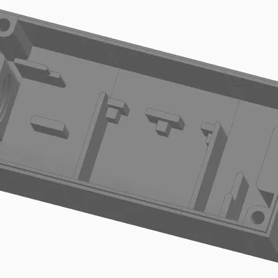 Vỏ Shelly 1 PM mini Gen3 với các loại đầu nối cáp và chỗ cho RC Snubber