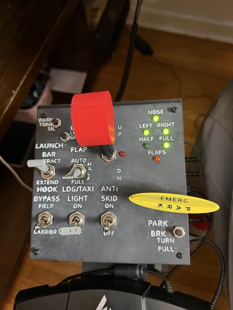 Hộp Nút Bấm Bảng Dọc Trái F/A-18 - Image 1