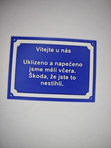 Bảng hiệu treo cửa "Cedule na dům" - Image 1
