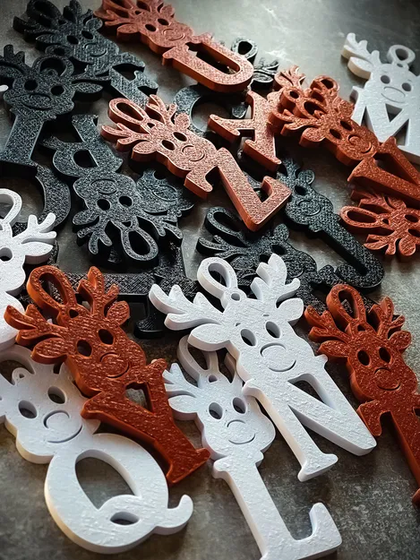 Móc Treo Cây Thông Noel ABC Hình Tuần Lộc - Image 1