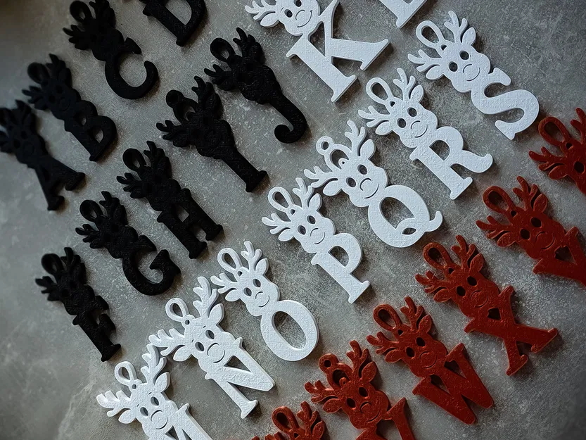 Móc Treo Cây Thông Noel ABC Hình Tuần Lộc - Image 2