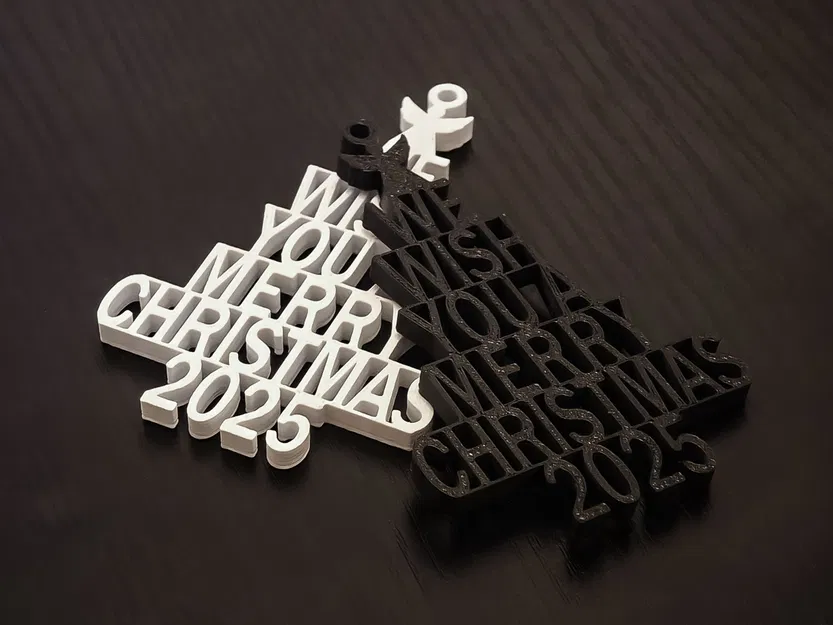 Móc Treo Cây Thông Noel "Chúc Mừng Giáng Sinh 2025" - Image 1